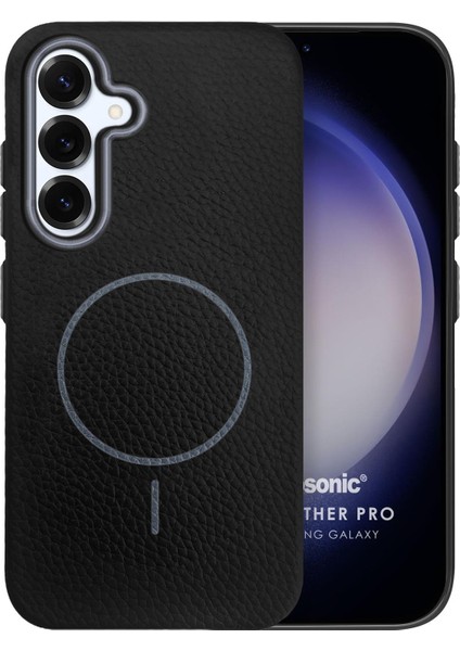 Samsung Galaxy S25 Kılıf Magleather Pro Siyah