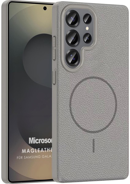 Samsung Galaxy S24 Ultra Kılıf Magleather Pro Gri