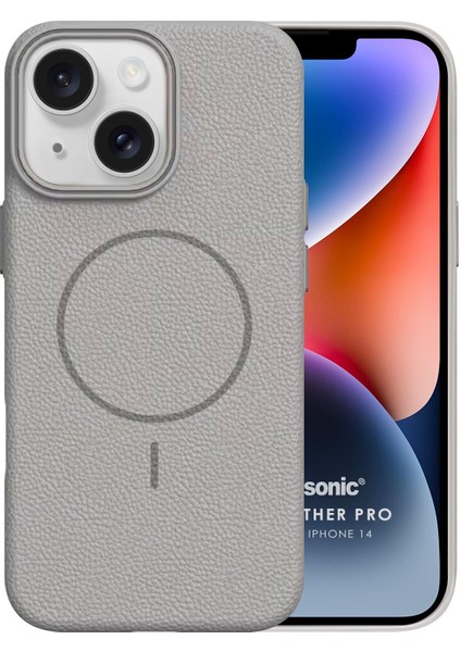 Apple iPhone 14 Kılıf Magleather Pro Gri fiyatları