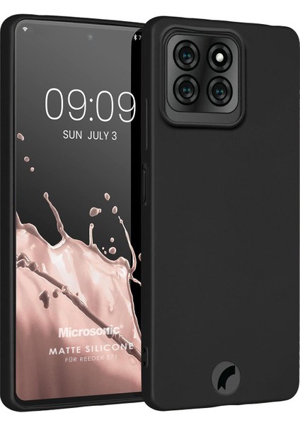Matte Silicone Reeder S71 Kılıf Siyah
