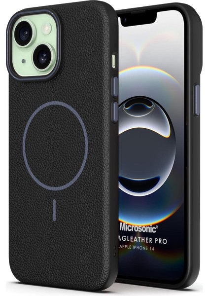 Apple iPhone 14 Kılıf Magleather Pro Siyah