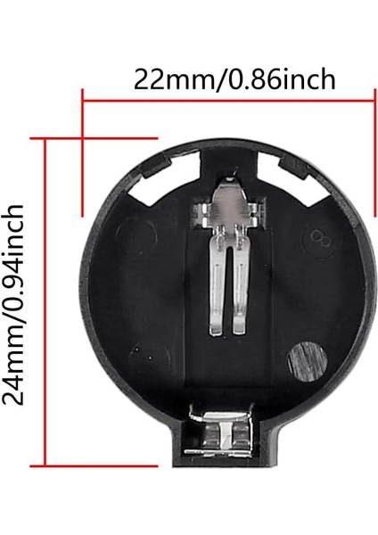 CR2032 CR2025 CR2016 Pcb Yatay Tip 3V Pil Soketi Para Düğme Bios Pil Tutucu Yuva - 300 Adet