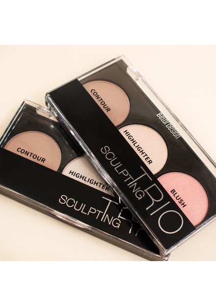 Sculpting Trio Yüz Seti 2 (Kontur, highlighter ,allık)