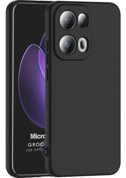 Oppo Reno 13 Pro Kılıf Groovy Soft Siyah