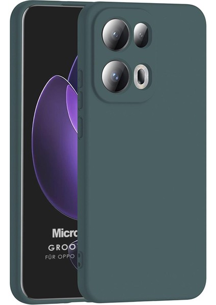 Oppo Reno 13 Pro Kılıf Groovy Soft Koyu Yeşil