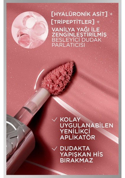 Plump Ambition Hyaluron Lip Oil Besleyici ve Nemlendirici Dudak Parlatıcısı - 490 Berry Jolie