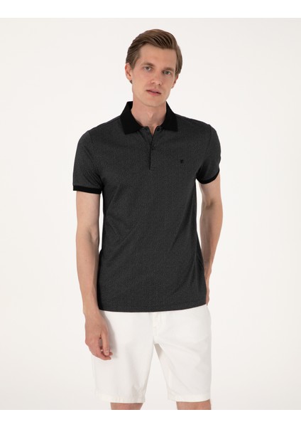 Erkek Siyah Slim Fit Tişört 50306859-VR046 modelleri