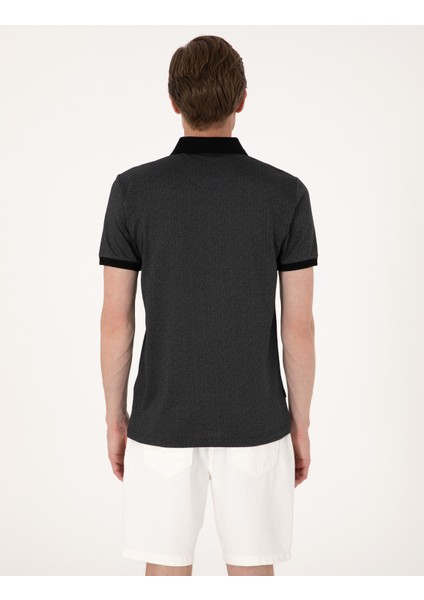 Erkek Siyah Slim Fit Tişört 50306859-VR046 indirimleri