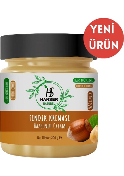 Natürel Fındık Kreması 200 gr