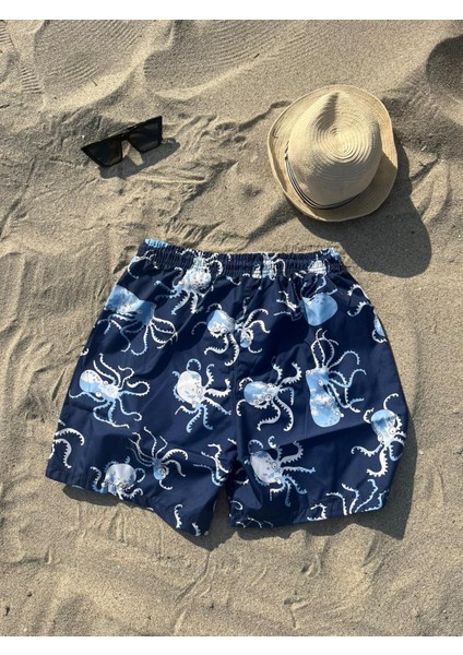 Erkek Ahtapot Desenli Deniz Şortu fiyatları