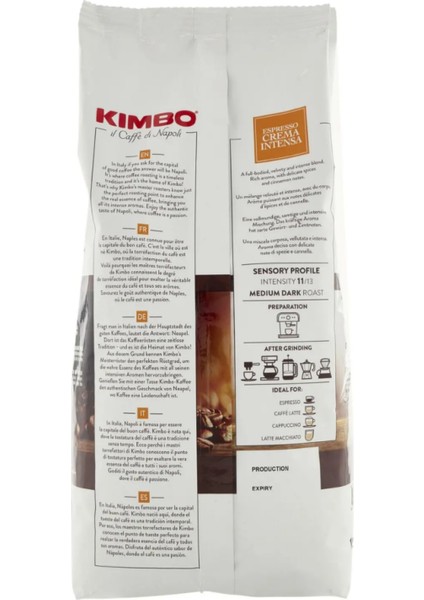 Espresso Crema Intensa Çekirdek Kahve 1000 gr