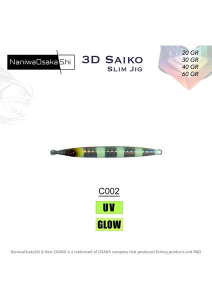 3D Saiko Slim Jig 20GR C002