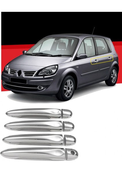 Renault Scenic 3 Krom Kapı Kolu 4 Kapı 2010-2013