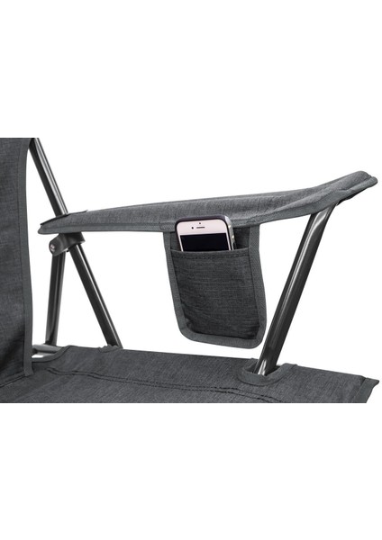 Comfort Pro Chair™ Katlanır Kamp Sandalyesi Gri Melanj