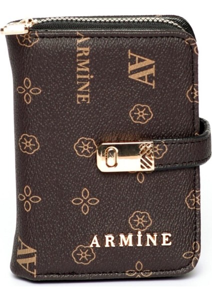 Modern Tasarım Kahverengi Baskılı Cüzdan fiyatları