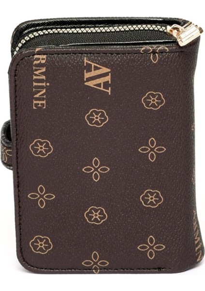 Modern Tasarım Kahverengi Baskılı Cüzdan modelleri