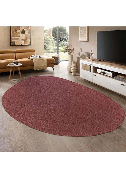 Tema 9039 Bordo Sisal Hasır Iç Dış Mekan Kilim Dekoratif Bahçe Balkon Salon Halısı