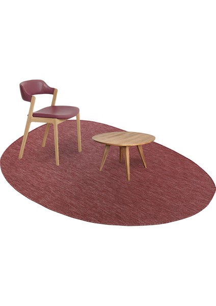 Tema 9039 Bordo Sisal Hasır Iç Dış Mekan Kilim Dekoratif Bahçe Balkon Salon Halısı