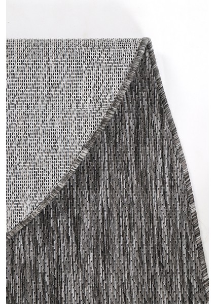 Tema 9035 Gri Sisal Hasır Iç Dış Mekan Kilim Dekoratif Bahçe Balkon Salon Halısı