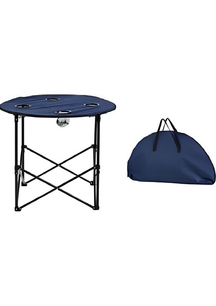 Katlanır Kamp Masası Lacivert 71 cm
