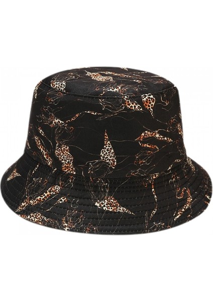 Kadınlar Için Sevimli Kova Şapka Plaj Balıkçı Şapkaları, Çift Taraflı Aşınabilen Uni (Yurt Dışından)