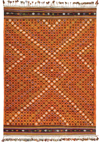 Uraz Geometrik Desenli Cicim Kilim 227X325 cm