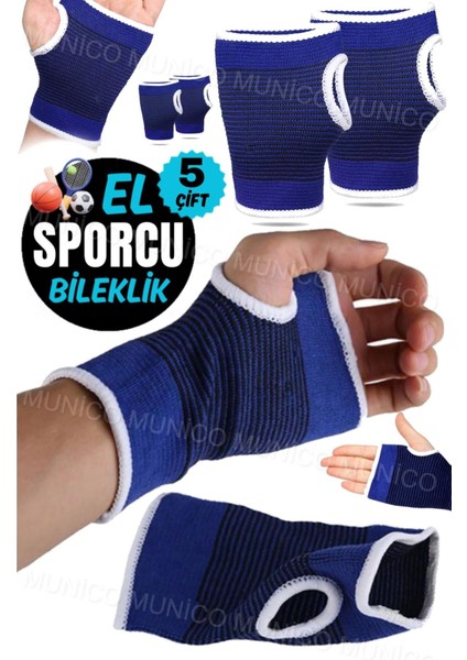 5 Çift El Bileği Desteği Sıkıştırma Kayışı Aşil Brace Fitness Için Koruyun Esnek