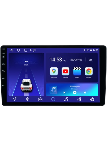 S320 10 Inç 4gb Ram + 64GB Hafıza Android Tablet Oto Multimedya Kablosuz Carplay QLED Ekran