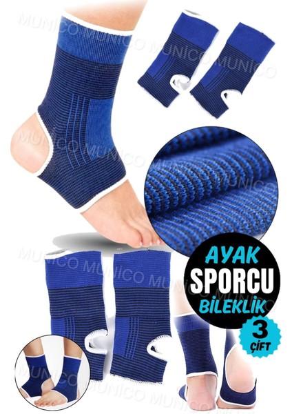 Unisex neopren ayak bileği koruyucu, elastik, spor ve koşu için uygun, standart beden