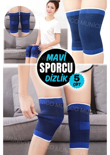 5 Çift Diz Desteği Elastik Kas Dizlikleri Tüm Bedenler İçin Uygun fiyatları