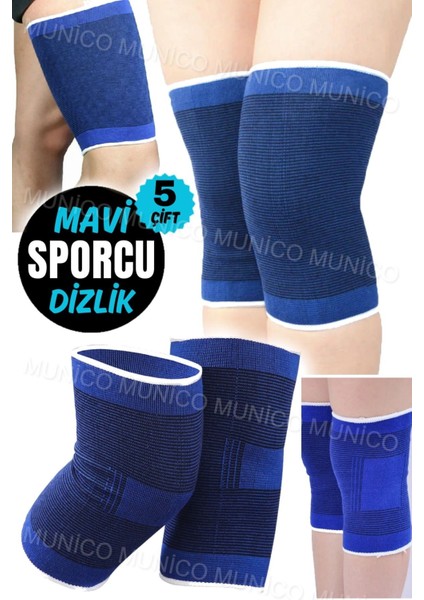 5 Çift Diz Desteği Elastik Kas Dizlikleri Tüm Bedenler İçin Uygun