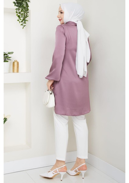 Trend Tesettür Tunik Lavanta modelleri