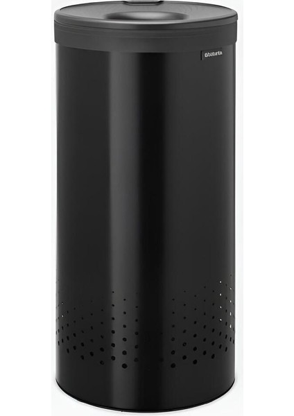 Çamaşır Sepeti Matt Black 35 Lt Çelik Çamaşır Sepeti