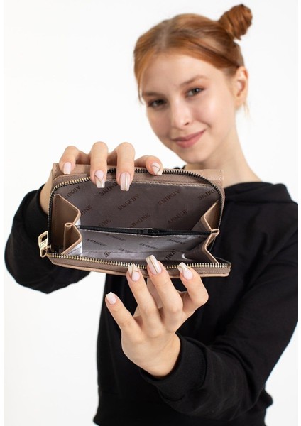 Modern Tasarım Vizon Lazer Kadın Cüzdan fırsatları