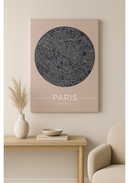 Paris Şehir Haritası Tablo