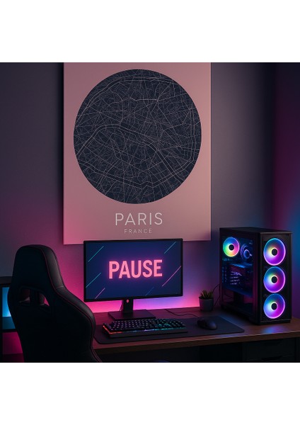 Paris Şehir Haritası Tablo fiyatları