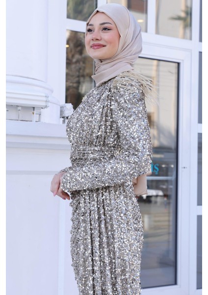 Şura Tesettür Abiye Gold