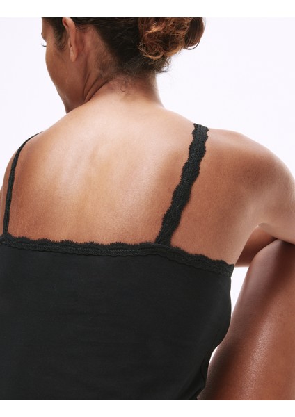 3'lü Pamuklu Dantel Kenarlı Atlet modelleri