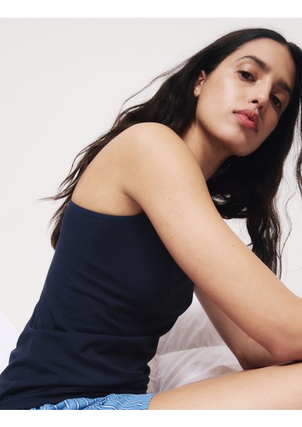 3'lü Pamuk Karışımlı İnce Askılı Atlet