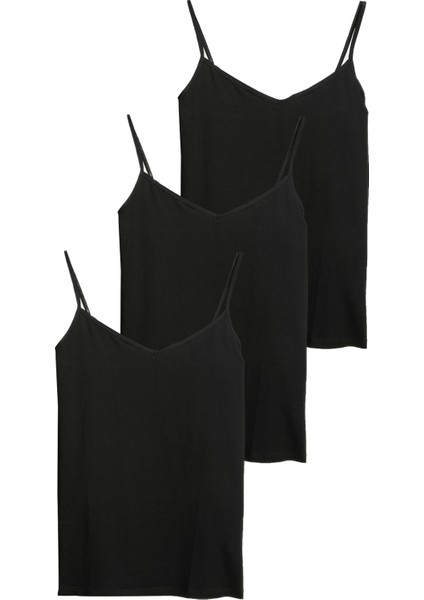 3'lü Pamuk Karışımlı İnce Askılı Atlet fiyatları