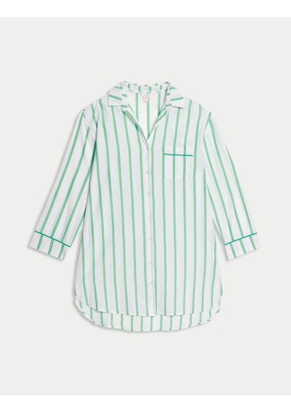 Cool Comfort™ Çizgili Gecelik indirimleri