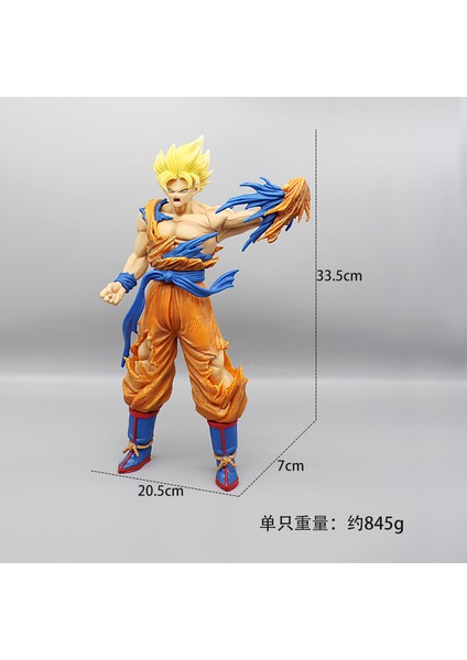 Yedi Dragon Ball Süper Saiyan Modeli Elde Taşınabilir Anime Süsleri (Yurt Dışından)