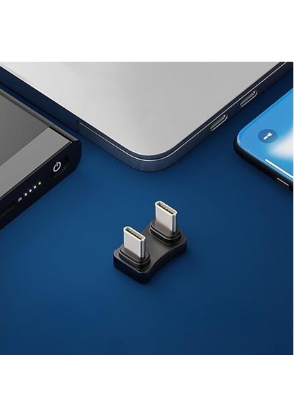 Type C To Type C Erkek Erkek 180 Derece Dirsek Çevirici Dönüştürücü Adaptör modelleri