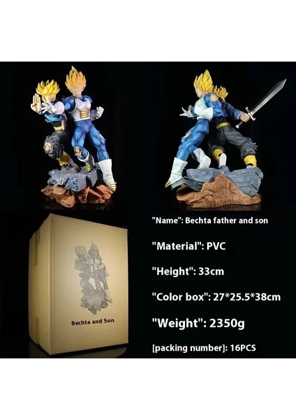 Yedi Dragon Ball Vegeta Baba ve Oğul Gelgit Oyun Kolu Modeli Süsler Heykel Hediyeler (Yurt Dışından) modelleri