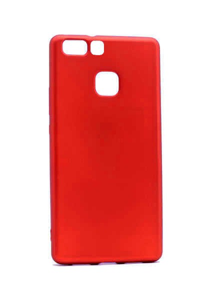 Huawei P9 Kılıf Mbtm Premier Silikon Kapak-Kırmızı