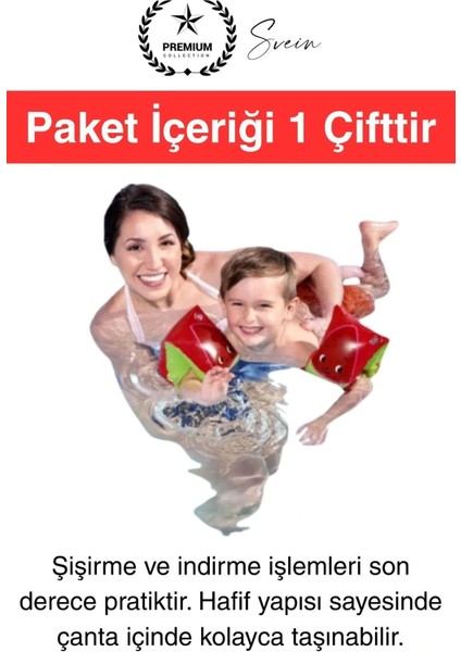 Meyve Desen Güvenli 5-12 Yaş Çocuklar Için Yüzme Kolluk Deniz Havuz Şişme Kolluğu Yüzücü Hava Odalı fırsatları