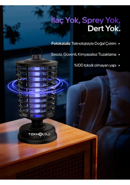 Elektrikli Sinek Öldürücü Uv Işık Tuzaklı Sessiz Çalışma Askı Aparatlı 600-800V 7mm Emniyet Izgara fiyatları