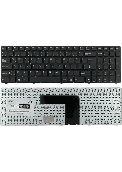 Casper Uyumlu Nirvana C300, C500, C510 Notebook Klavye Siyah