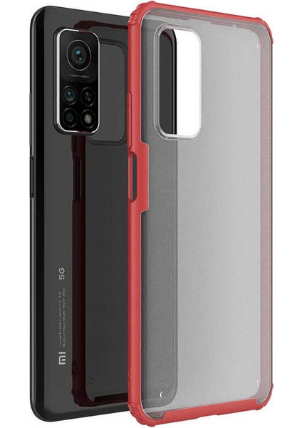 Xiaomi Mi 10T 5g Kılıf Mbtm Volks Kapak-Kırmızı