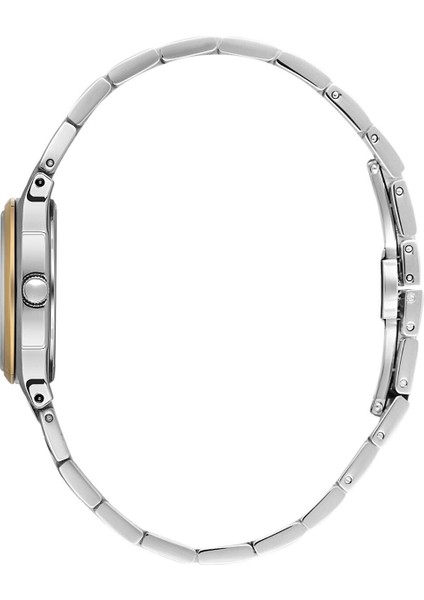 Gümüş-Gold Çelik Kordon,yeşil,su Geçirmez,küçük,taşlı Kadran, Klasik Kadın Kol Saati-1 fiyatları